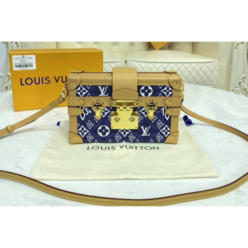 Louis Vuitton M57212 Since 1854 Petite Malle handbag in Blue Jacquard Since 1854 textile