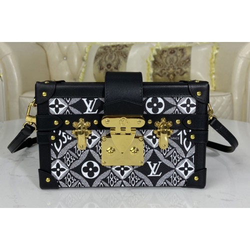 Louis Vuitton M57212 Since 1854 Petite Malle handbag in Gray Jacquard Since 1854 textile