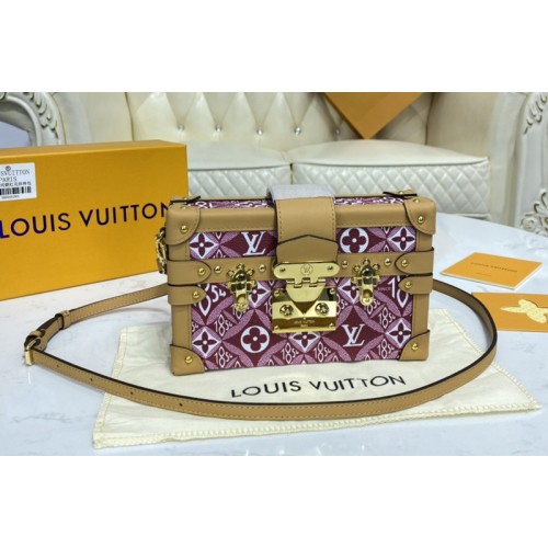 Louis Vuitton M57212 Since 1854 Petite Malle handbag in Red Jacquard Since 1854 textile