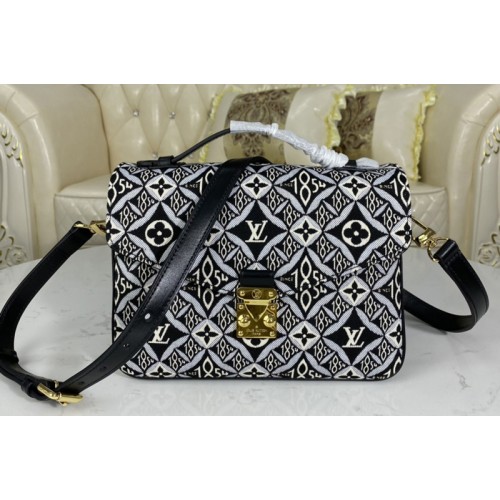 Louis Vuitton M57272 Since 1854 Petite Malle handbag in Gray Jacquard Since 1854 textile