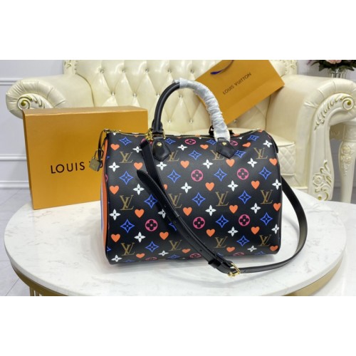 Louis Vuitton M57465 Game On Speedy Bandoulière 30 Bag in Transformed Game On Monogram Canvas