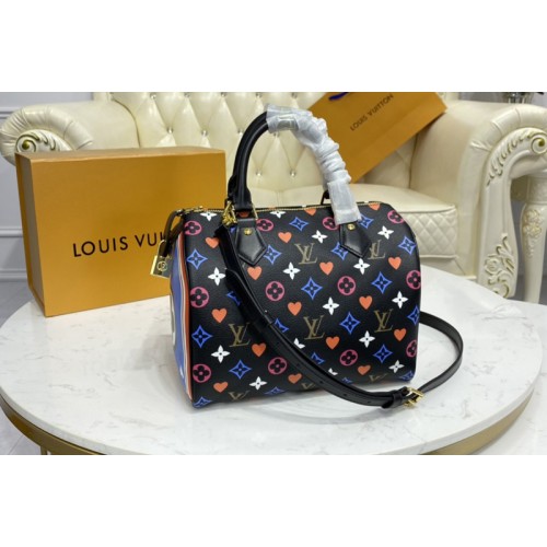 Louis Vuitton M57466 Game On Speedy Bandoulière 25 Bag in Transformed Game On Monogram Canvas