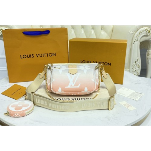 Louis Vuitton M57634 Multi Pochette Accessoires in Brume Gray Monogram Giant coated canvas Louis Vuitton M57634 Multi Pochette Accessoires in Brume Gray Monogram Giant coated canvas