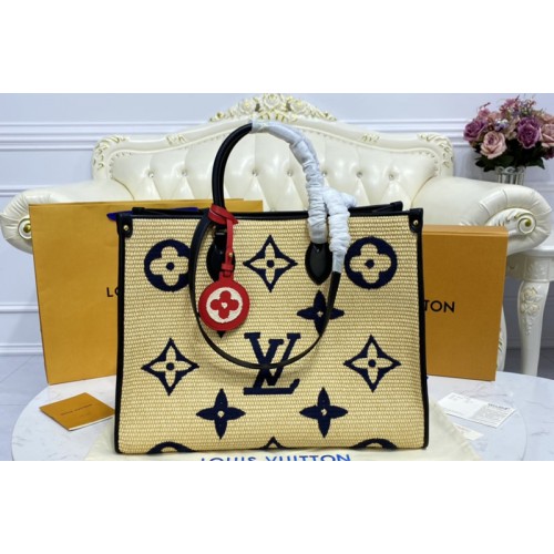 Louis Vuitton M57644 OnTheGo GM tote bag in Monogram Raffia Louis Vuitton M57644 OnTheGo GM tote bag in Monogram Raffia