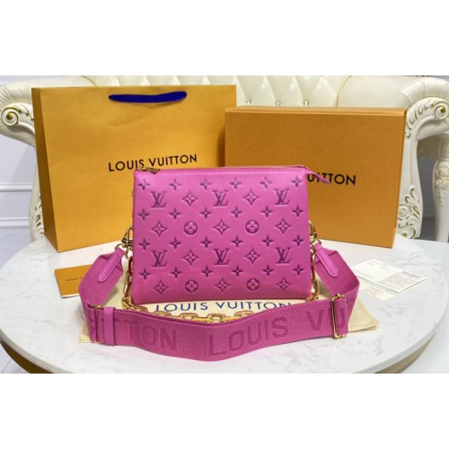 Louis Vuitton M58628 Coussin PM handbag in Pink Purple Monogram embossed puffy lambskin Louis Vuitton M58628 Coussin PM handbag in Pink Purple Monogram embossed puffy lambskin