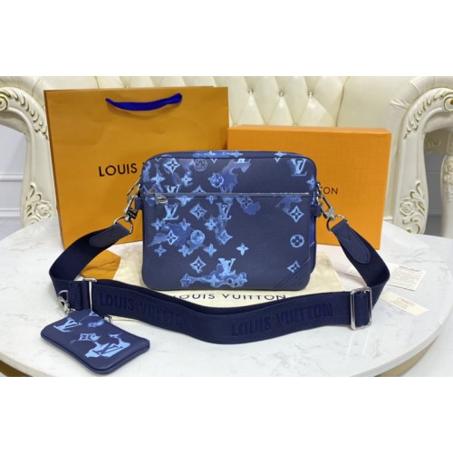 Louis Vuitton M57840 Trio Messenger bag in Ink Watercolor Monogram motif