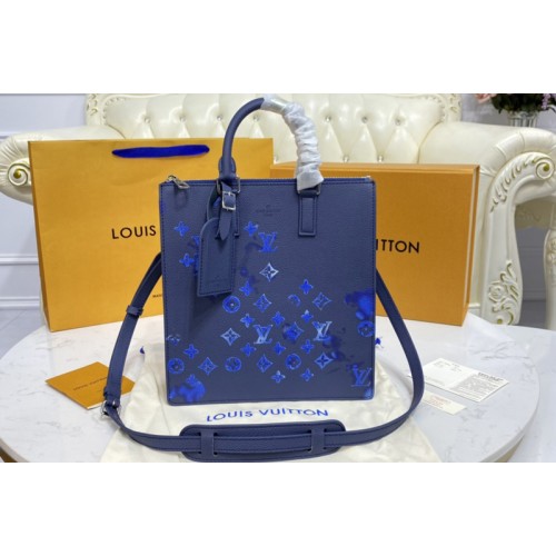 Louis Vuitton M57843 Sac Plat Zippe bag in Ink Watercolor Monogram motif