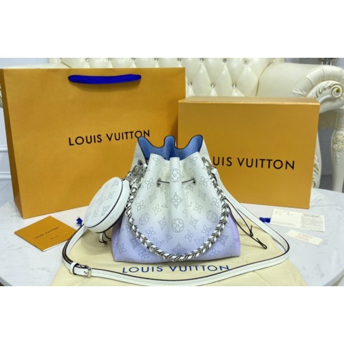 Louis Vuitton M57856 Bella bucket bag in Blue Mahina leather Louis Vuitton M57856 Bella bucket bag in Blue Mahina leather