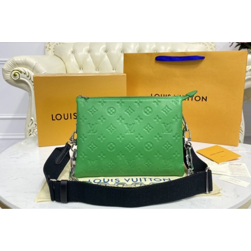 Louis Vuitton M57936 Coussin PM handbag in Green Monogram-embossed puffy lambskin Louis Vuitton M57936 Coussin PM handbag in Green Monogram-embossed puffy lambskin