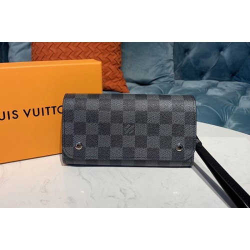 Louis Vuitton N58080 Kasai Wallet Damier Graphite Canvas Louis Vuitton N58080 Kasai Wallet Damier Graphite Canvas