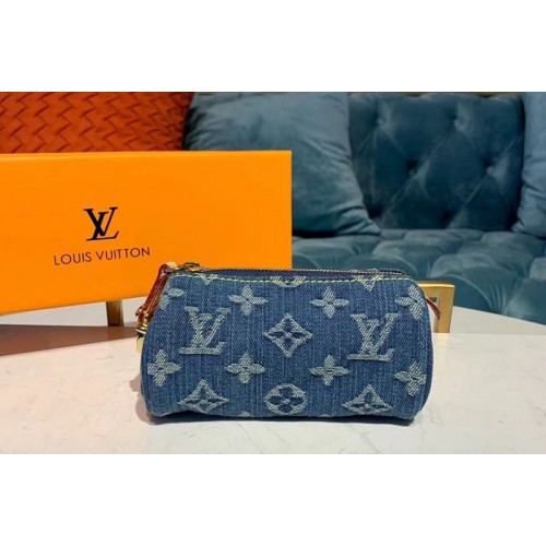 Louis Vuitton M58117 Clutch bags Blue Monogram Denim Canvas Louis Vuitton M58117 Clutch bags Blue Monogram Denim Canvas