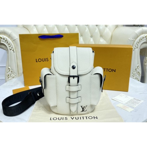 Louis Vuitton M58493 Christopher XS backpack in White Taurillon leather Louis Vuitton M58493 Christopher XS backpack in White Taurillon leather