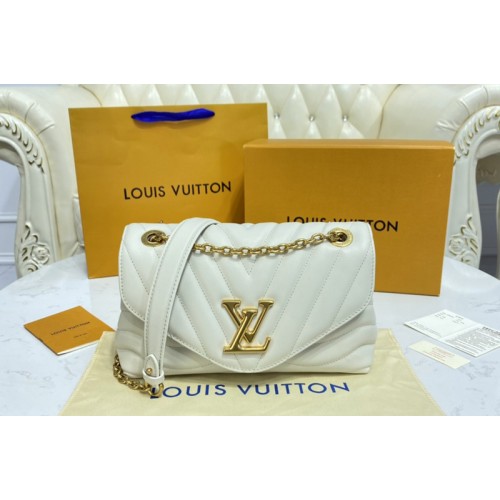 Louis Vuitton M58549 New Wave Chain Bag Handbag in White Smooth cowhide leather