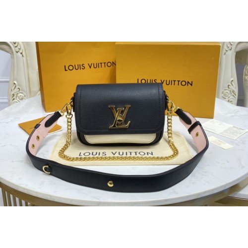 Louis Vuitton M58557 Lockme Tender cross-body bag in Black Grained calf leather