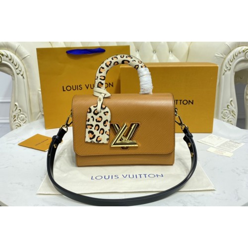 Louis Vuitton M58689 Twist MM handbag in Gold Epi grained leather