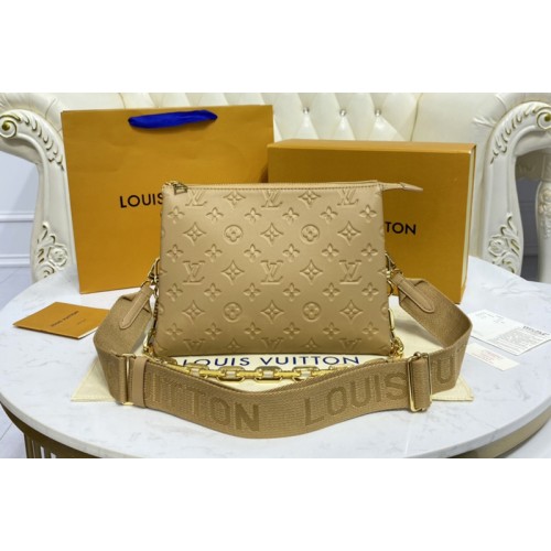 Louis Vuitton M58626 Coussin PM handbag in Brown Monogram embossed puffy lambskin Louis Vuitton M58626 Coussin PM handbag in Brown Monogram embossed puffy lambskin