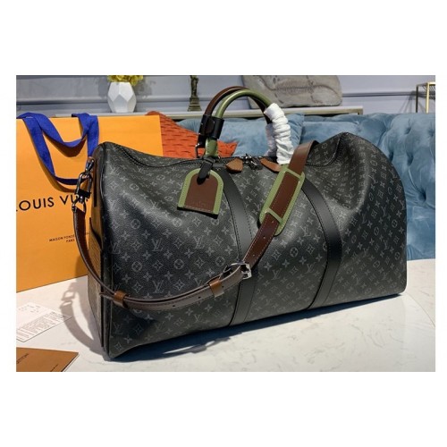 Louis Vuitton M58669 Keepall Bandouliere 50 Bags in Monogram Eclipse Canvas