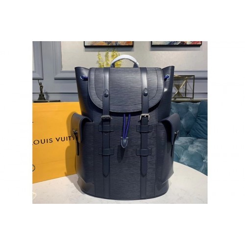 Louis Vuitton M58868 Christopher PM backpack Navy Blue Epi Leather