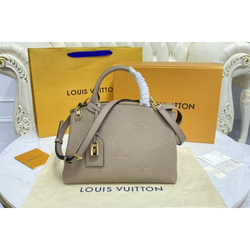 Louis Vuitton M58916 Petit Palais tote bag in Grey Monogram Empreinte Leather Louis Vuitton M58916 Petit Palais tote bag in Grey Monogram Empreinte Leather