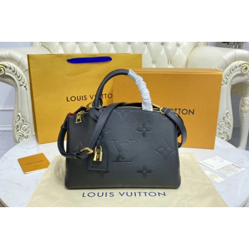 Louis Vuitton M58916 Petit Palais tote bag in Black Monogram Empreinte Leather