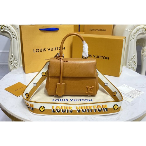 Louis Vuitton M58931 Cluny Mini handbag in Gold Miel Epi leather