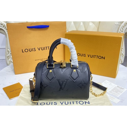 Louis Vuitton M58953 Speedy Bandoulière 20 handbag in Black Monogram Empreinte leather Louis Vuitton M58953 Speedy Bandoulière 20 handbag in Black Monogram Empreinte leather