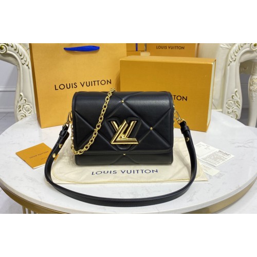 Louis Vuitton M59029 Twist PM handbag in Black Sheepskin leather Louis Vuitton M59029 Twist PM handbag in Black Sheepskin leather