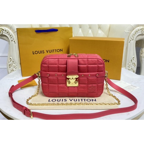 Louis Vuitton M59118 Troca PM handbag in Pink Damier Quilt lambskin