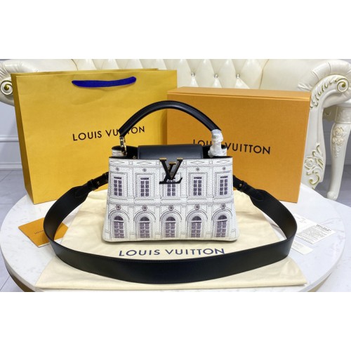 Louis Vuitton M59119 Capucines BB handbag in Printed matte calf leather