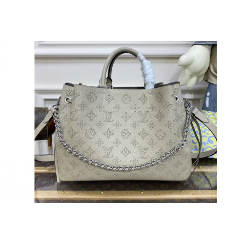 Louis Vuitton M59201 Bella Tote Bag in Gray Mahina calf leather