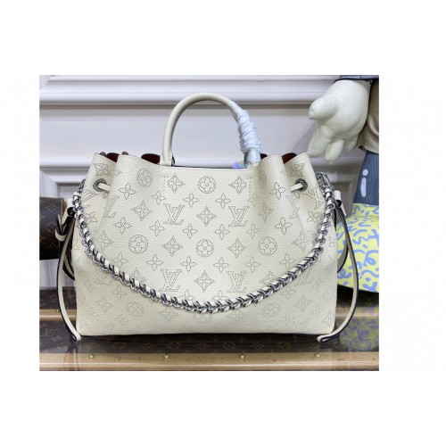Louis Vuitton M59203 Bella Tote Bag in White Mahina calf leather Louis Vuitton M59203 Bella Tote Bag in White Mahina calf leather