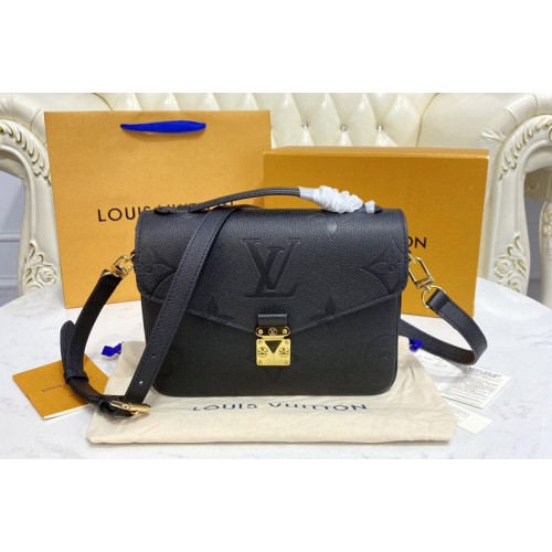 Louis Vuitton M45773 Pochette Metis Bag in Black Monogram Empreinte leather
