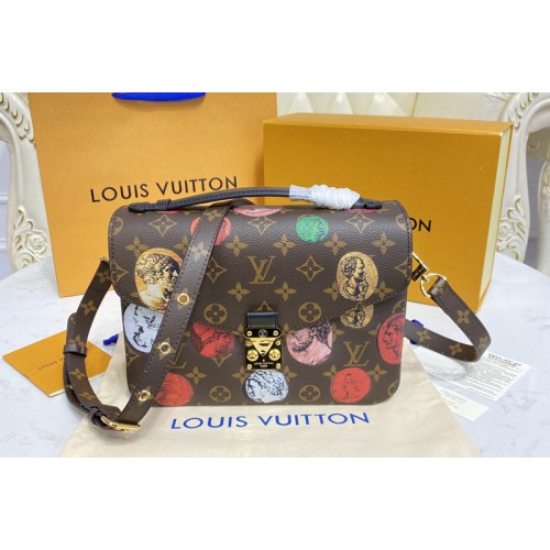 Louis Vuitton M59257 Pochette Metis handbag in Monogram Cameo printed canvas