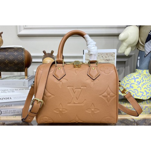Louis Vuitton M55700 Speedy Bandoulière 25 handbag in Brown Monogram Empreinte Leather