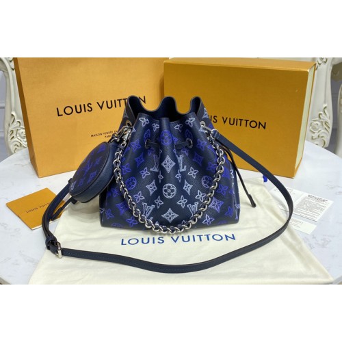 Louis Vuitton M59552 Bella bag in Navy Blue Mahina calfskin Leather Louis Vuitton M59552 Bella bag in Navy Blue Mahina calfskin Leather