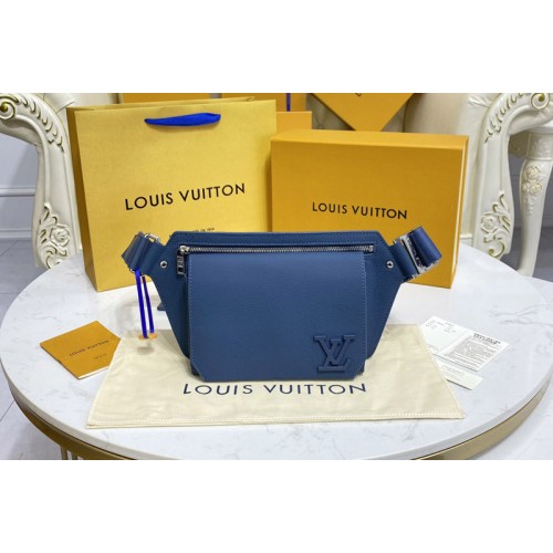 Louis Vuitton M59625 Aerogram Slingbag Bag in Blue Aerogram leather