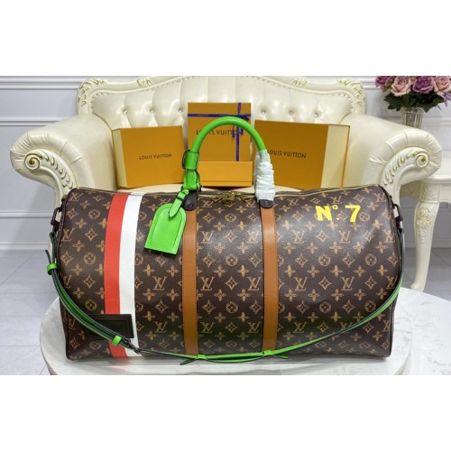Louis Vuitton M59661 Keepall 55 Travel Bag in Monogram canvas Louis Vuitton M59661 Keepall 55 Travel Bag in Monogram canvas