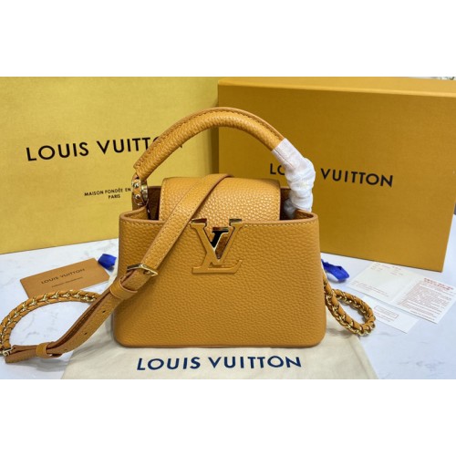 Louis Vuitton M59928 Capucines Mini handbag in Brown Taurillon leather Louis Vuitton M59928 Capucines Mini handbag in Brown Taurillon leather