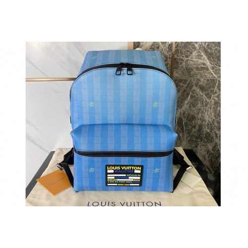 Louis Vuitton M59913 Discovery Backpack in gradient blues of Damier Stripes canvas Louis Vuitton M59913 Discovery Backpack in gradient blues of Damier Stripes canvas