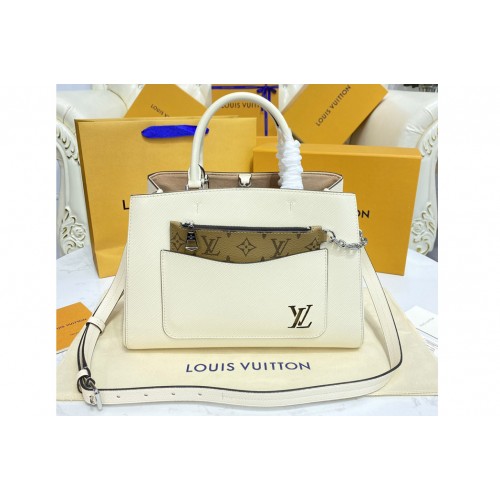 Louis Vuitton M59953 Marelle Tote MM bag in White Epi leather Louis Vuitton M59953 Marelle Tote MM bag in White Epi leather
