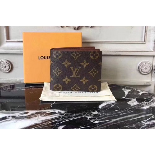 Louis Vuitton M60053 Amerigo Wallet in Monogram Canvas