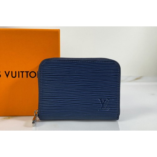 Louis Vuitton M60152 Zippy coin purse in Blue Epi Leather Louis Vuitton M60152 Zippy coin purse in Blue Epi Leather