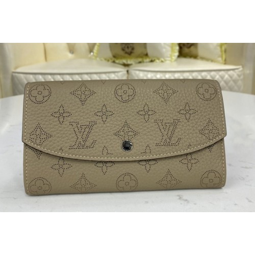 Louis Vuitton M60144 iris wallet in Galet Grey Mahina leather Louis Vuitton M60144 iris wallet in Galet Grey Mahina leather
