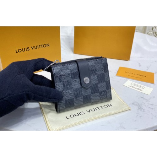 Louis Vuitton N60451 Multiple card holder in Damier Graphite coated canvas