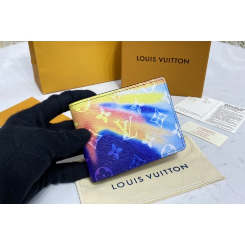 Louis Vuitton M80954 Multiple Wallet in Monogram Sunset coated canvas Louis Vuitton M80954 Multiple Wallet in Monogram Sunset coated canvas