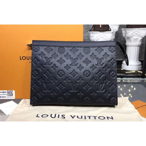 Louis Vuitton M61692 Pochette Voyage MM Bag in Monogram Shadow Leather Louis Vuitton M61692 Pochette Voyage MM Bag in Monogram Shadow Leather