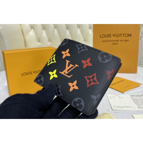 Louis Vuitton M61695 Multiple Wallet in Monogram Eclipse Canvas