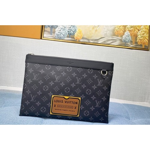 Louis Vuitton M62291 Discovery clutch in Monogram Eclipse canvas