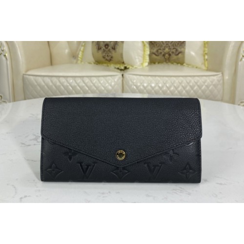 Louis Vuitton M61182 Sarah wallet Black Monogram Empreinte leather Louis Vuitton M61182 Sarah wallet Black Monogram Empreinte leather