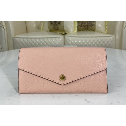 Louis Vuitton M64082 Sarah wallet Rose Poudre Pink Monogram Empreinte leather Louis Vuitton M64082 Sarah wallet Rose Poudre Pink Monogram Empreinte leather
